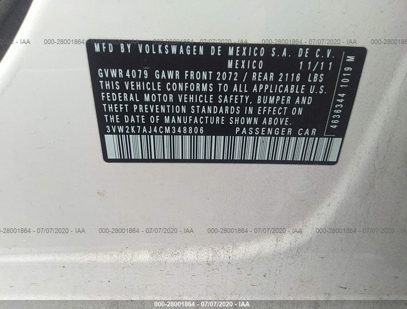 3VW2K7AJ4CM348806