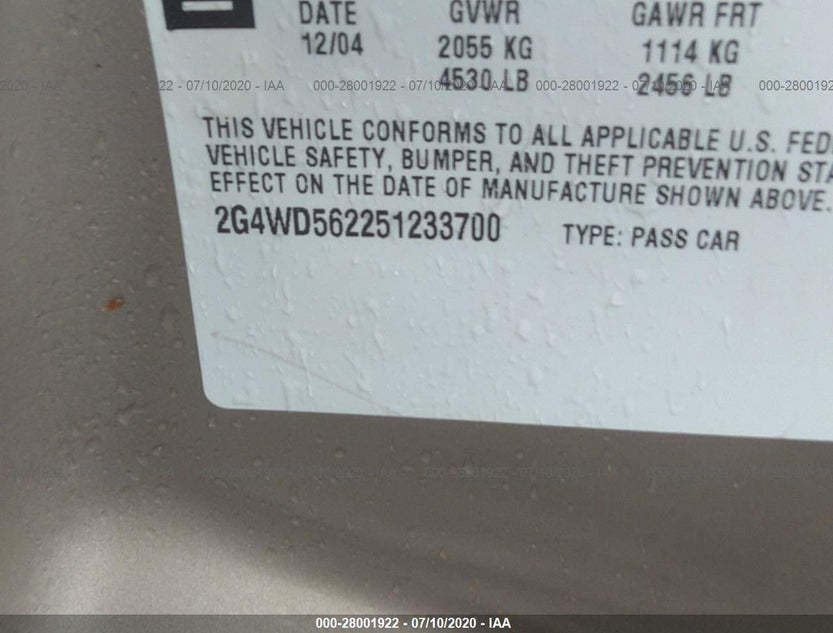 2G4WD562251233700