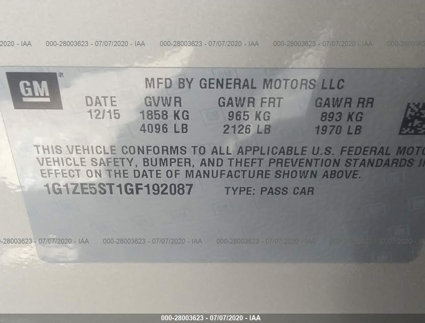 1G1ZE5ST1GF192087