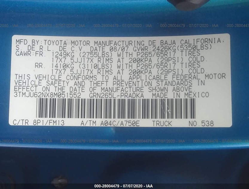 3TMJU62NX8M051552