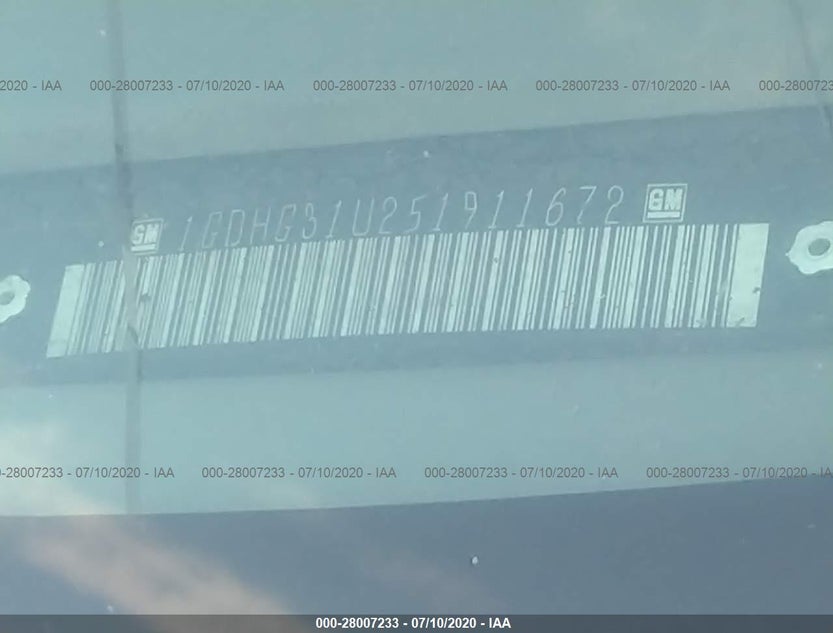 1GDHG31U251911672