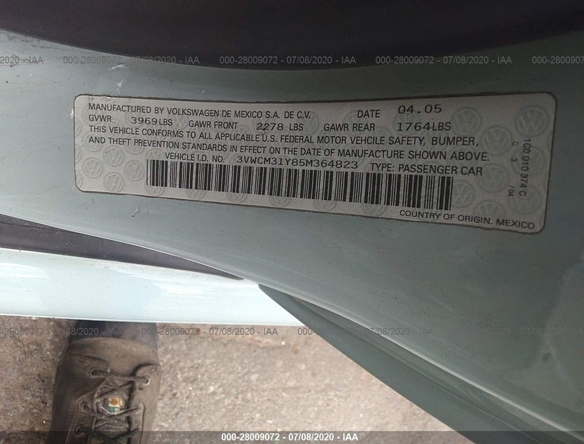 3VWCM31Y85M364823