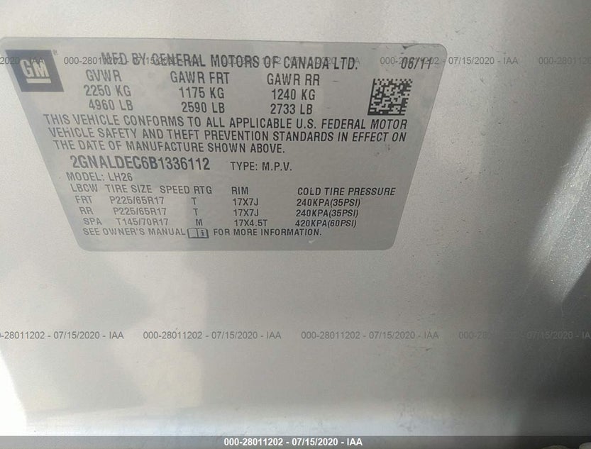 2GNALDEC6B1336112