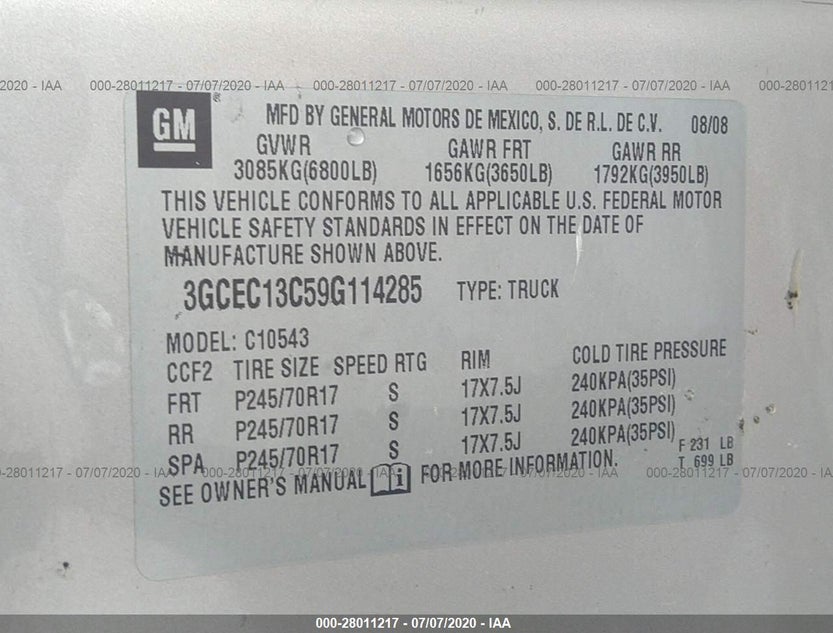 3GCEC13C59G114285