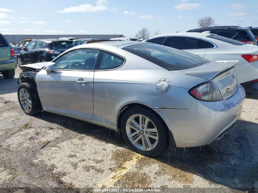 2008 Hyundai Tiburon Gs VIN: KMHHM66D68U265753 Lot: 28013557