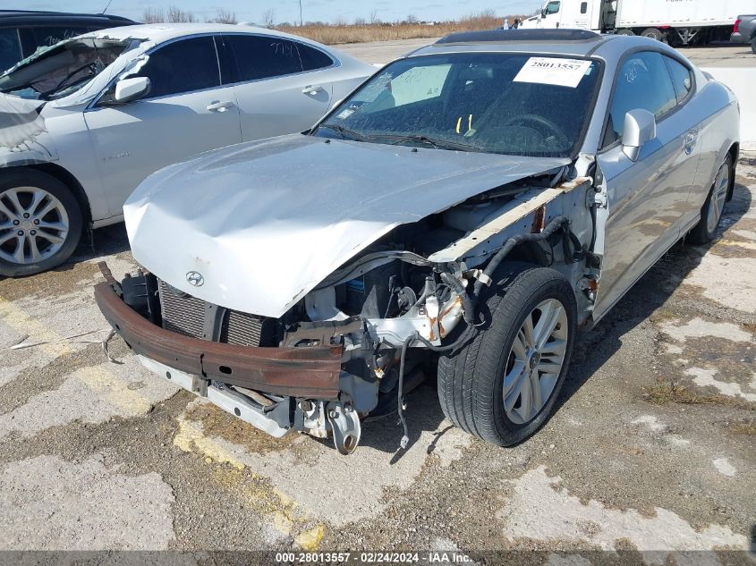 2008 Hyundai Tiburon Gs VIN: KMHHM66D68U265753 Lot: 28013557