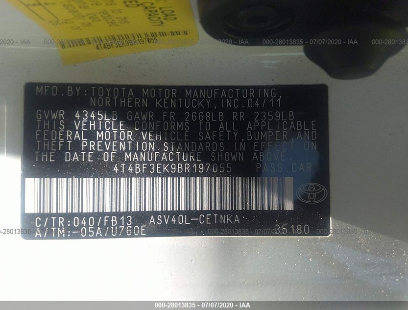 4T4BF3EK9BR197055