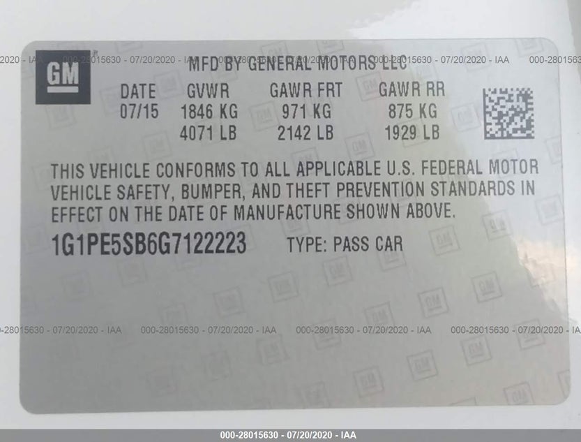 1G1PE5SB6G7122223