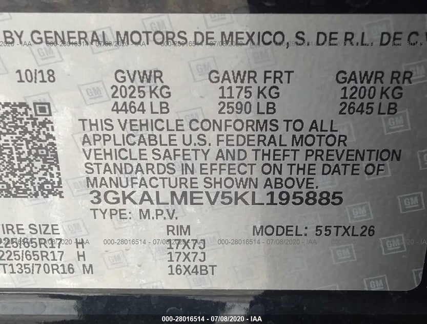 3GKALMEV5KL195885