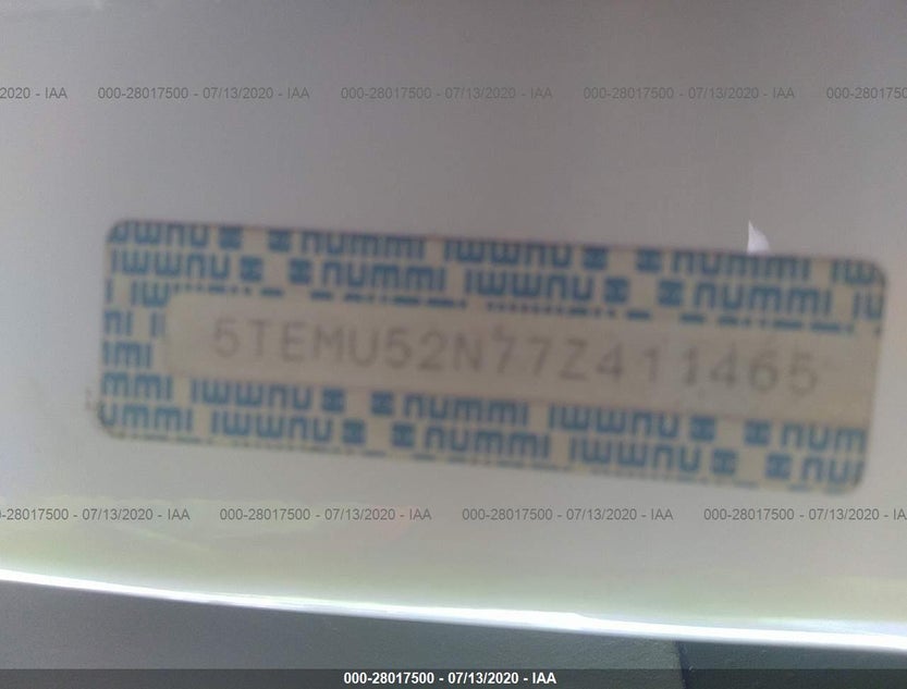5TEMU52N77Z411465