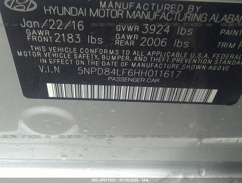 5NPD84LF6HH011617