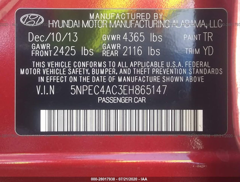 5NPEC4AC3EH865147