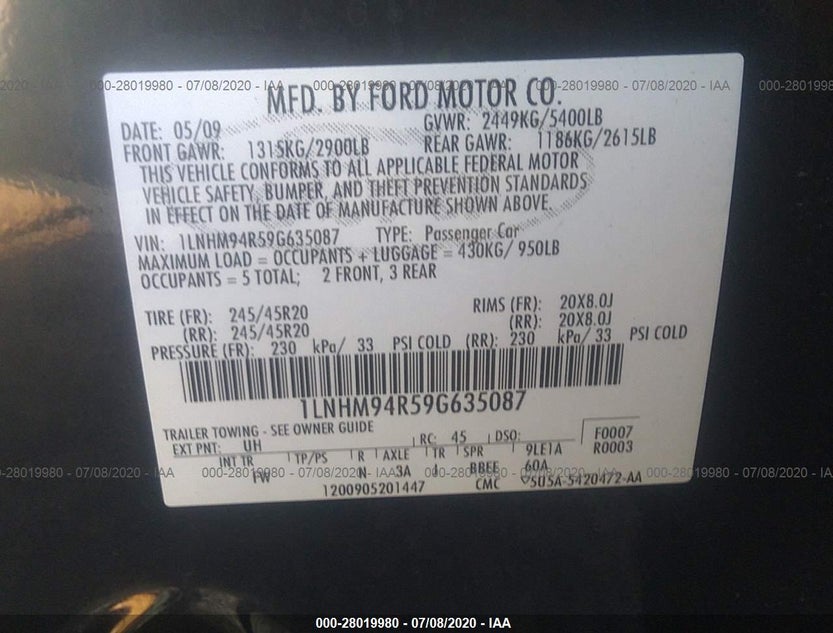 1LNHM94R59G635087
