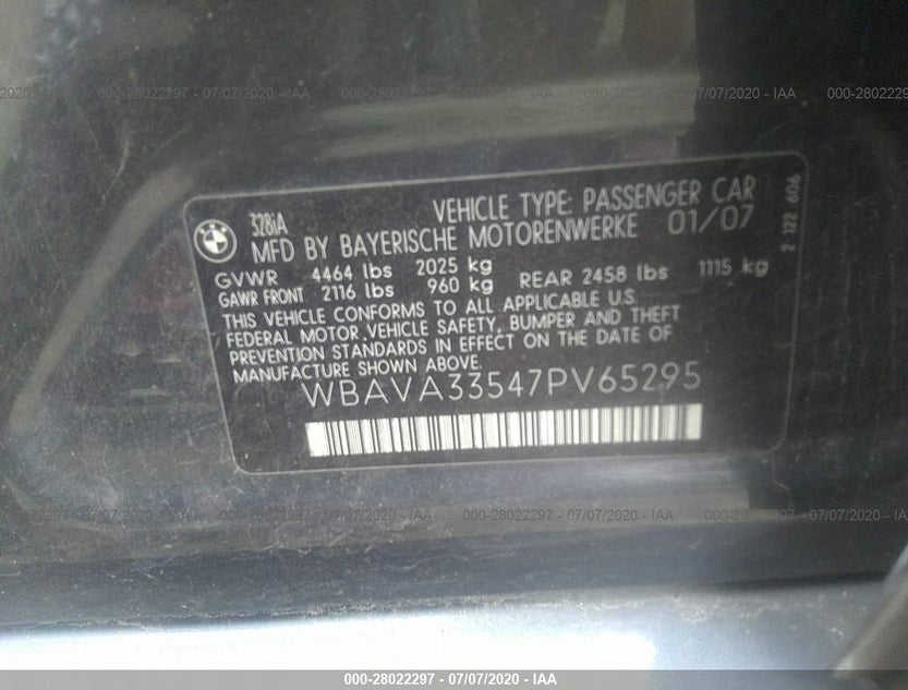 WBAVA33547PV65295