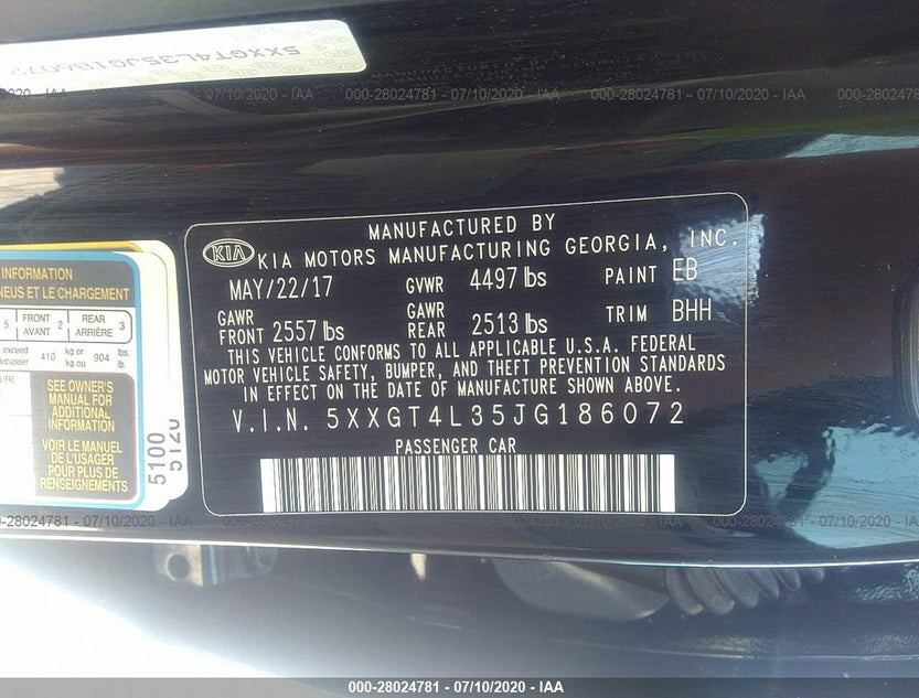 5XXGT4L35JG186072