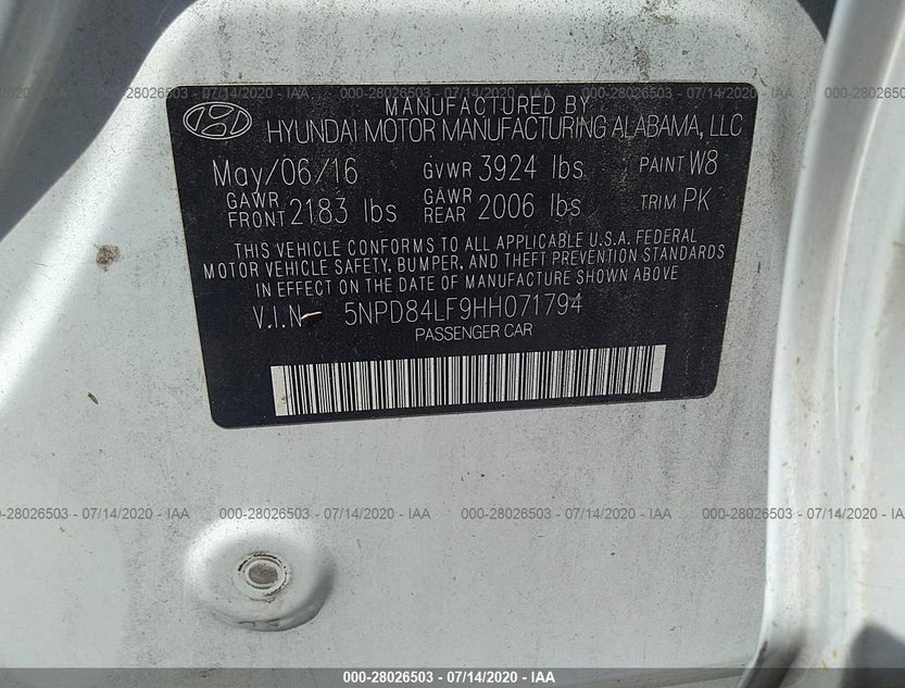 5NPD84LF9HH071794