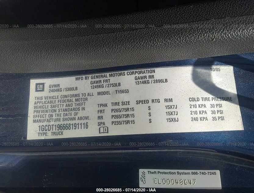 1GCDT196668191116