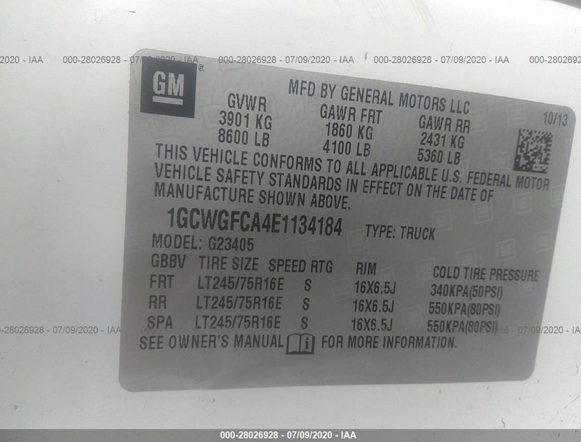 1GCWGFCA4E1134184