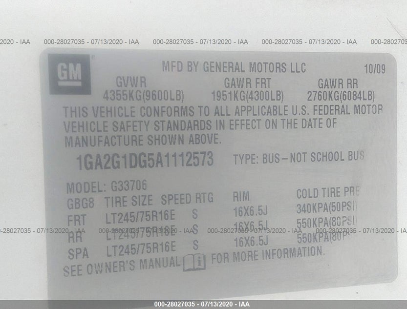 1GA2G1DG5A1112573
