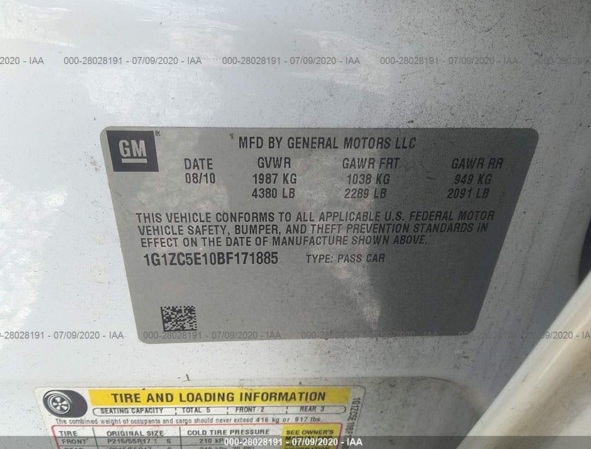 1G1ZC5E10BF171885