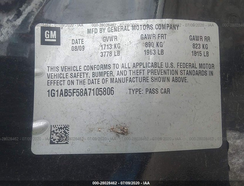 1G1AB5F58A7105806