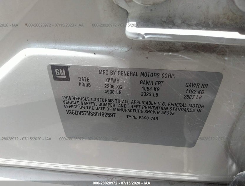 1G6DV57V380182597