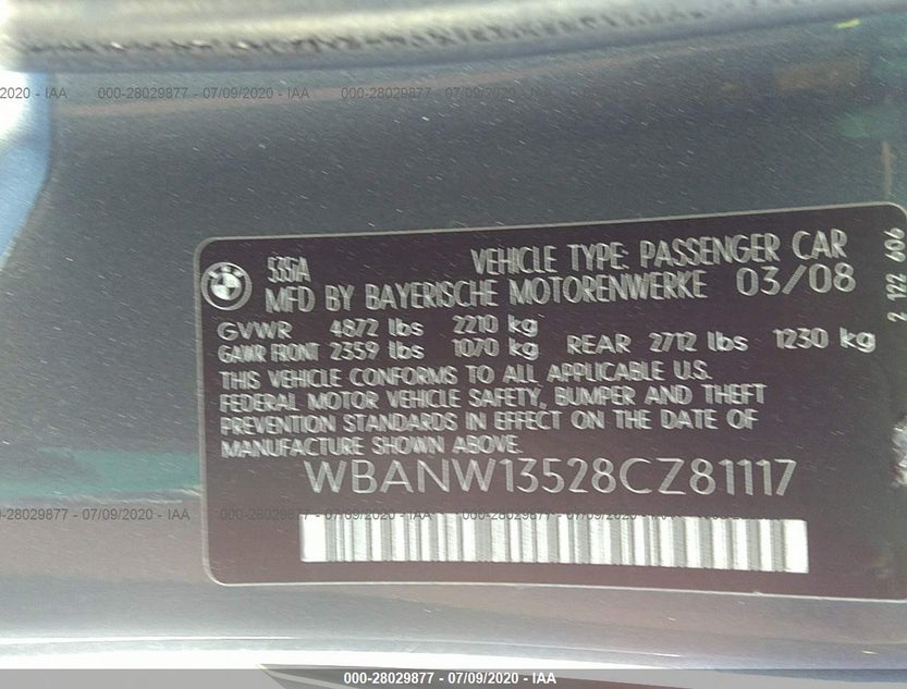 WBANW13528CZ81117