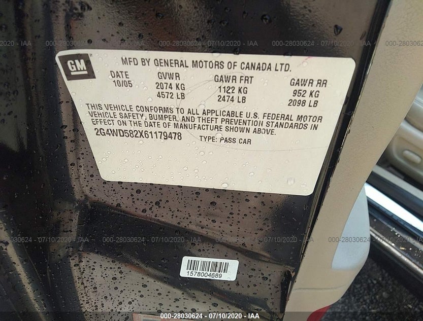 2G4WD582X61179478