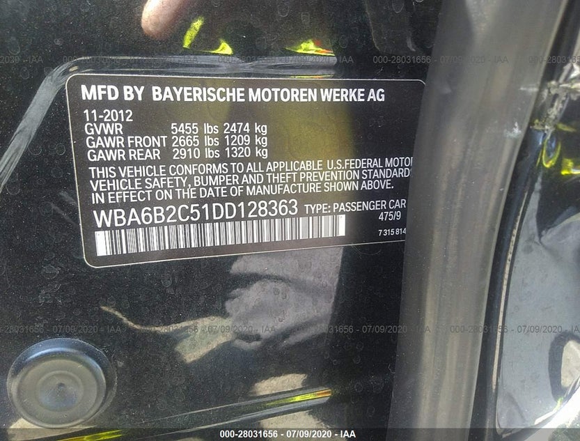 WBA6B2C51DD128363