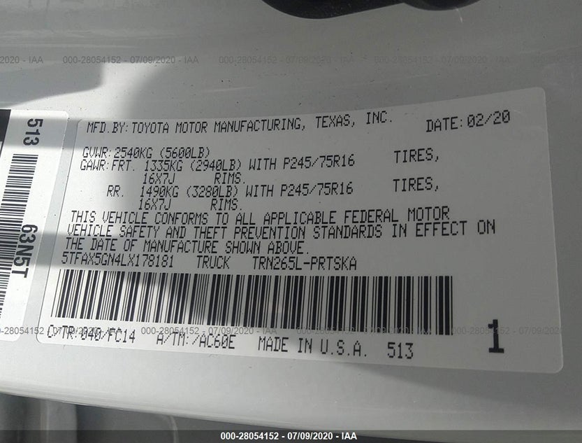 5TFAX5GN4LX178181