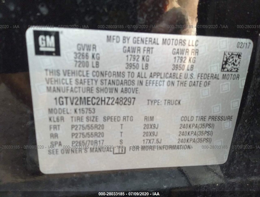 1GTV2MEC2HZ248297