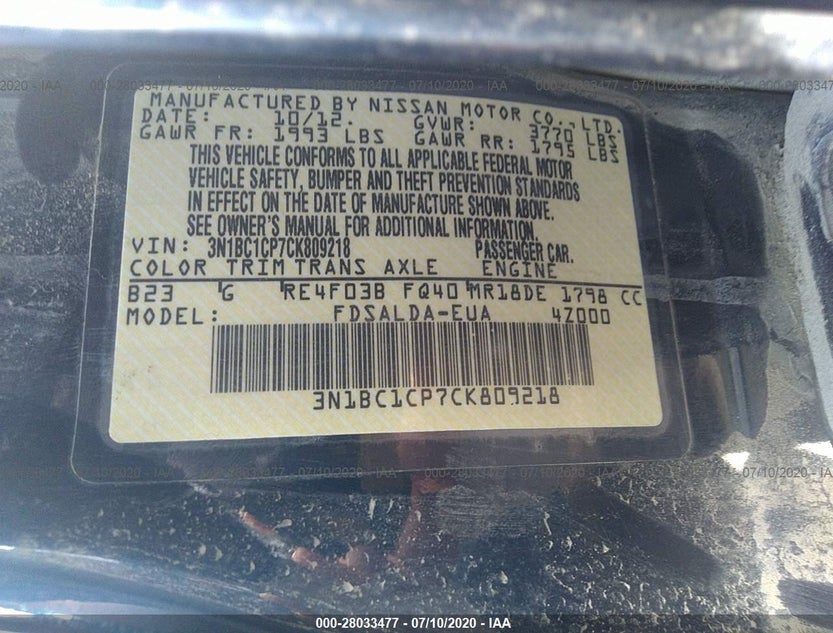 3N1BC1CP7CK809218
