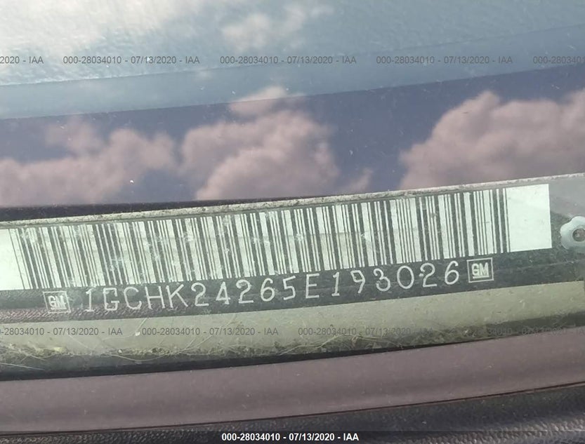1GCHK24265E193026