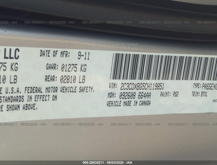 2C3CDXBG5CH119851