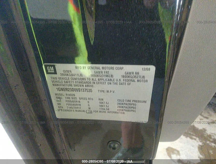 1GNER23D09S137535