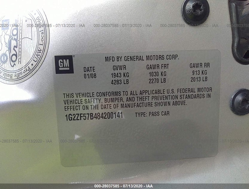 1G2ZF57B484200141