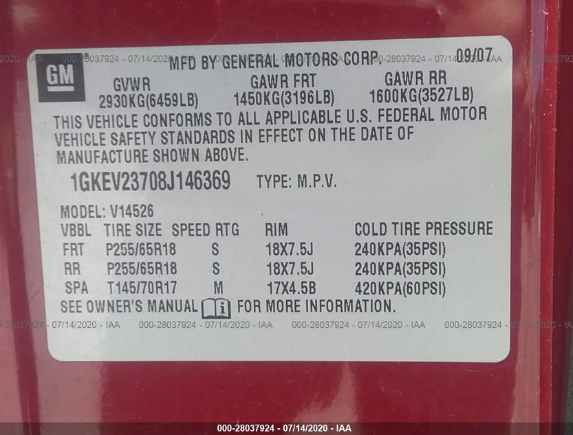 1GKEV23708J146369