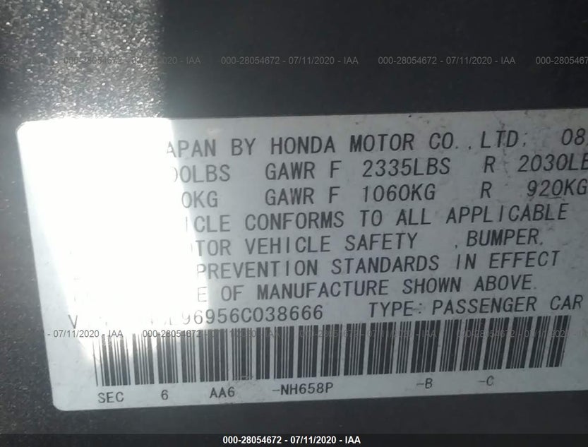 JH4CL96956C038666