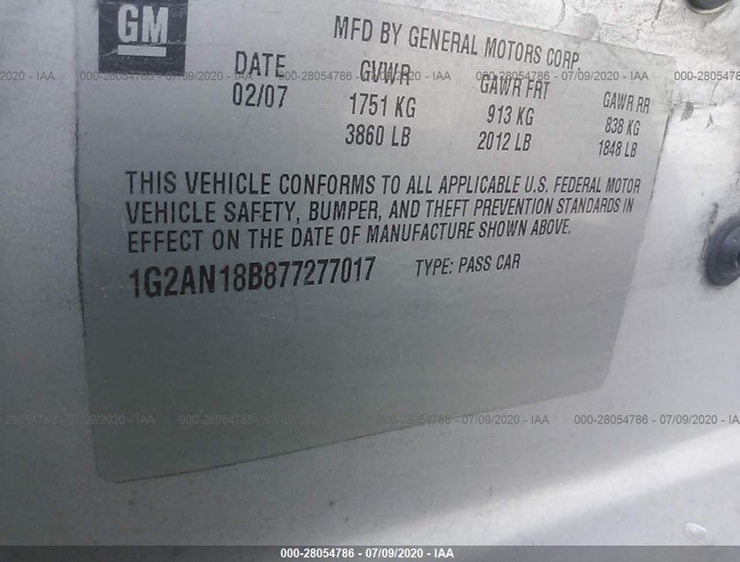 1G2AN18B877277017