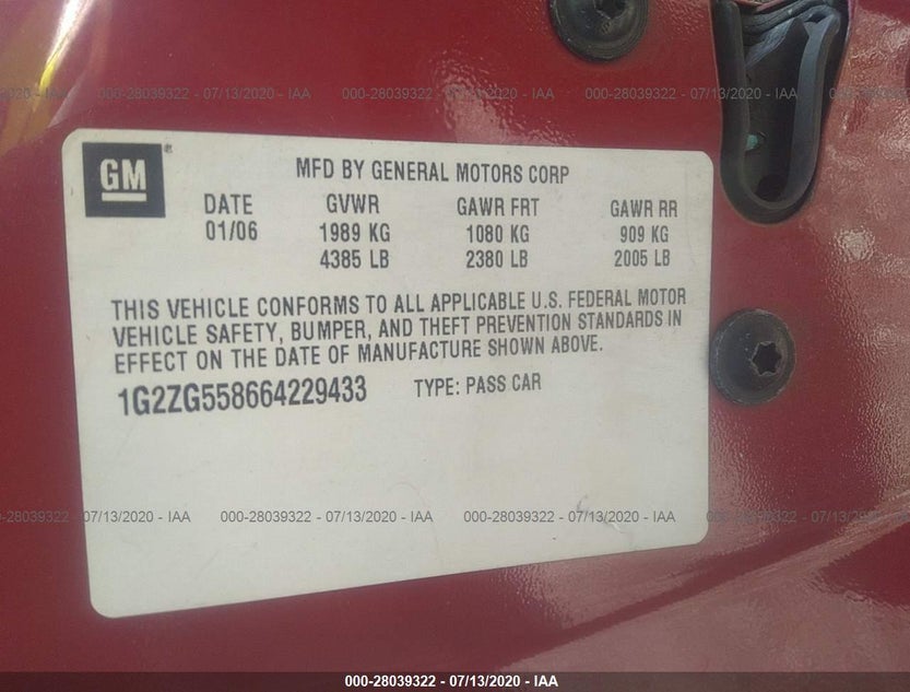 1G2ZG558664229433