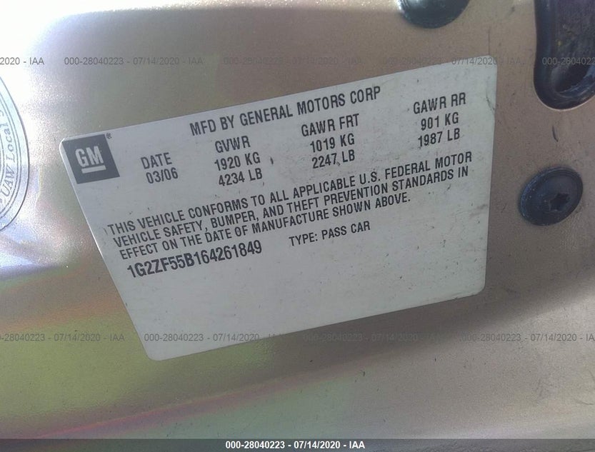 1G2ZF55B164261849