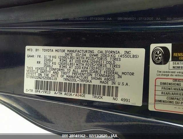 5TENX22N25Z006119