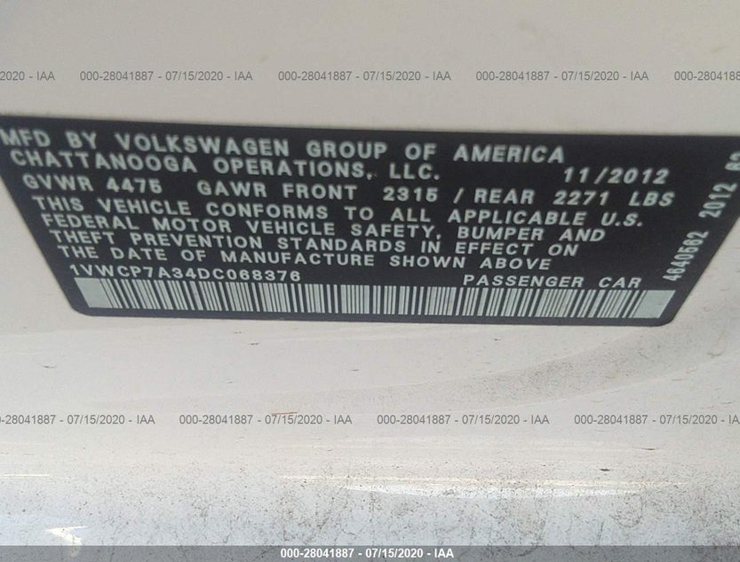 1VWCP7A34DC068376