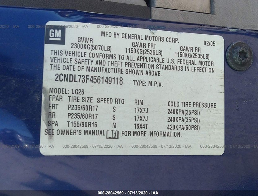 2CNDL73F456149118