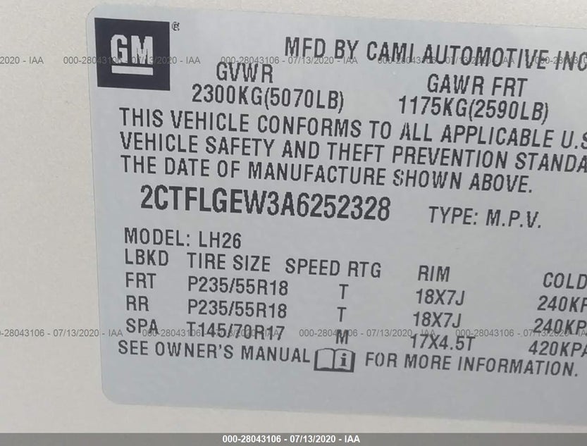 2CTFLGEW3A6252328
