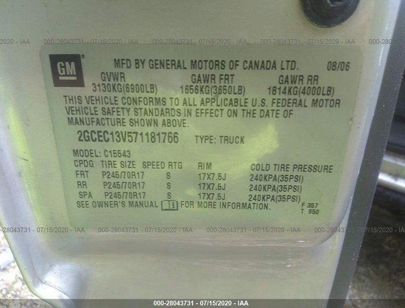 2GCEC13V571181766