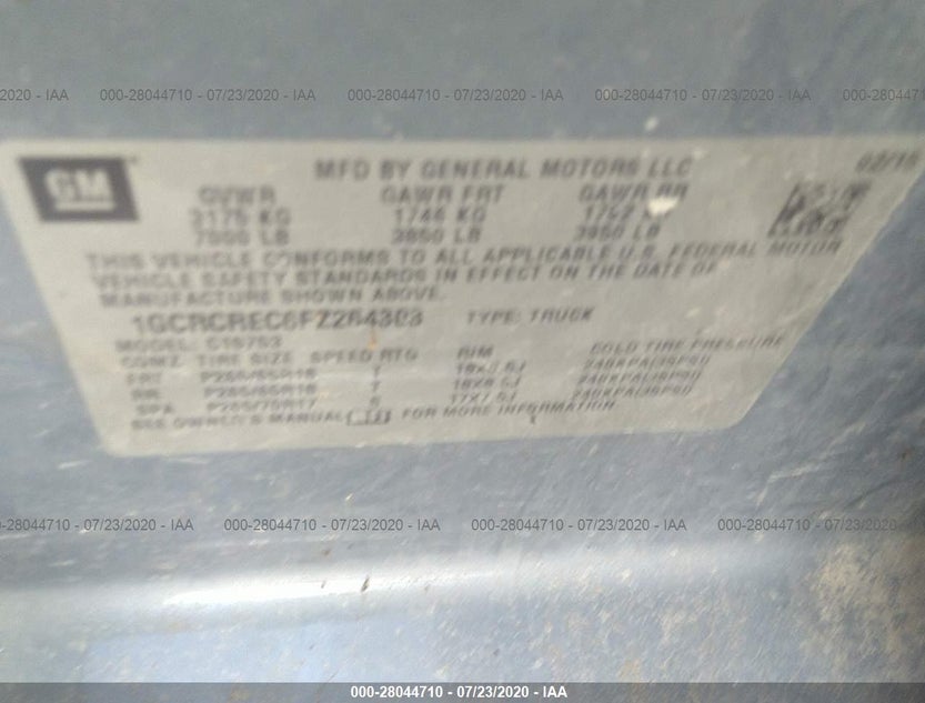 1GCRCREC6FZ264303
