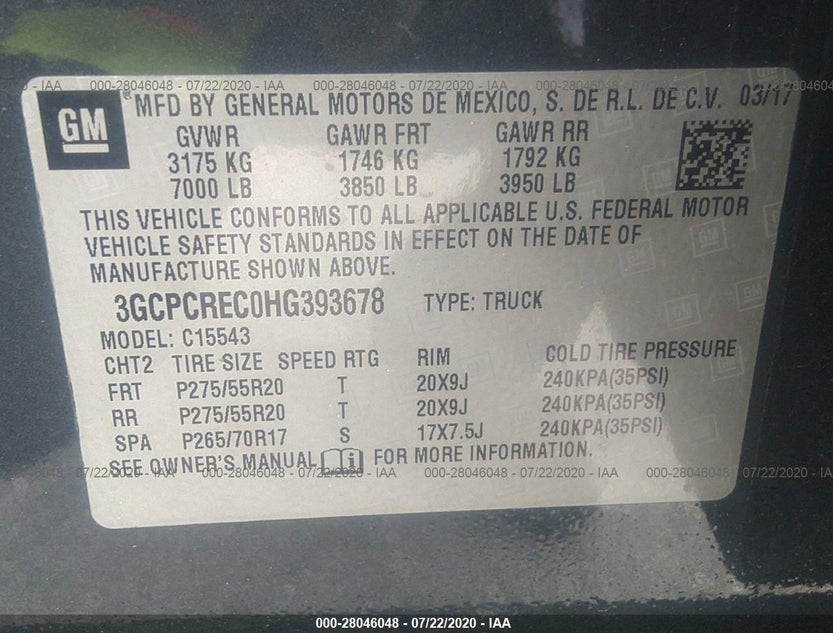 3GCPCREC0HG393678