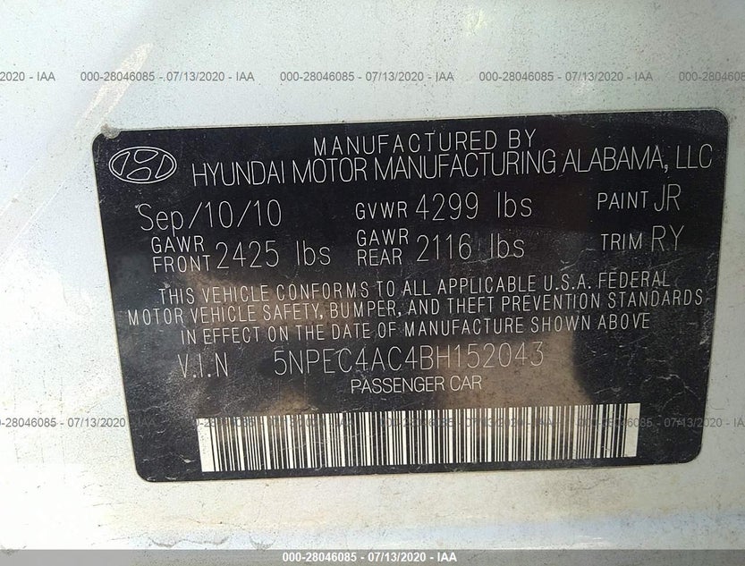 5NPEC4AC4BH152043