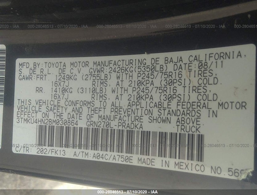 3TMKU4HN2BM030864
